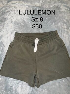 lululemon athletica Olive Green Athletic Shorts